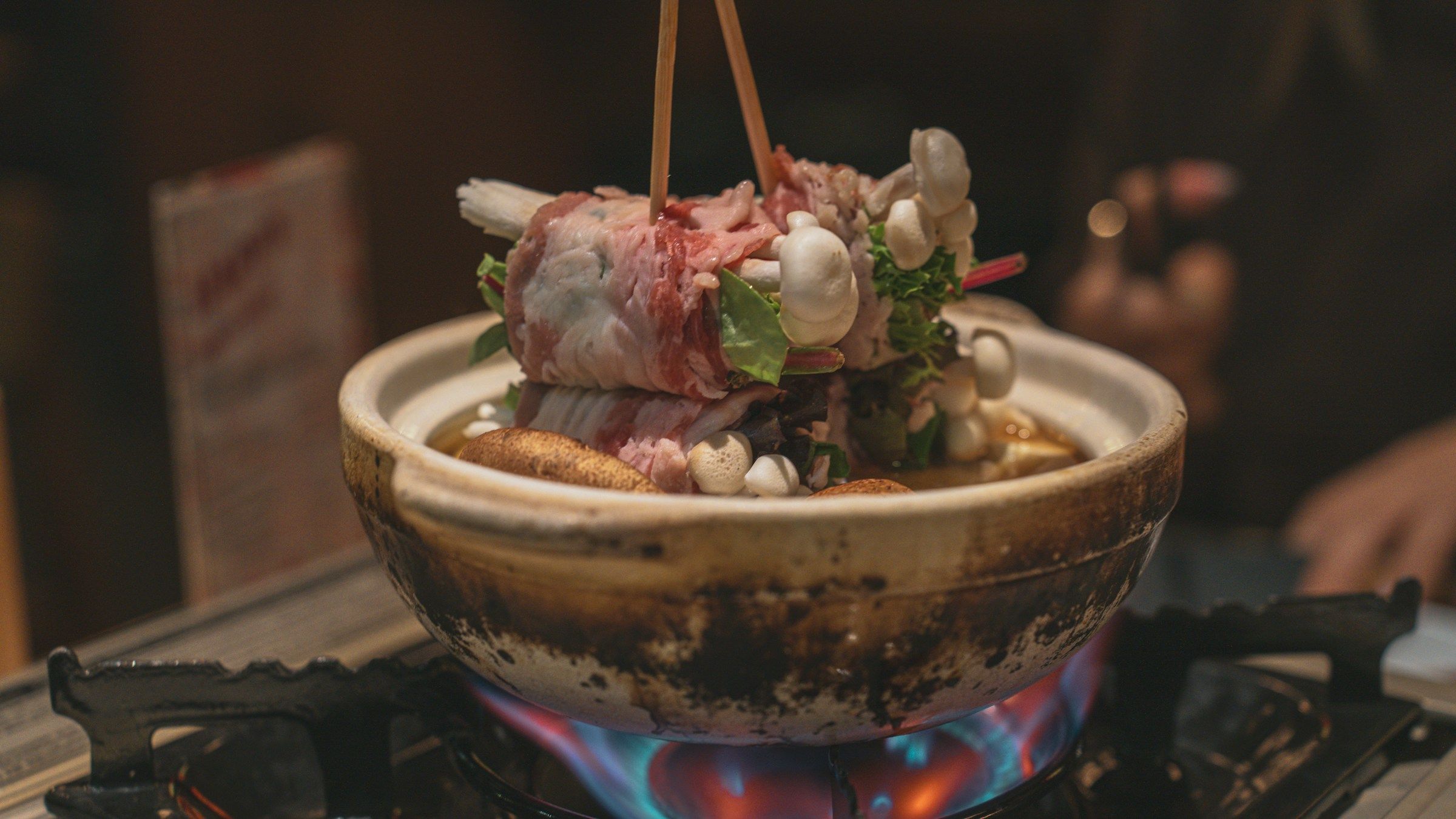 Japanese ingredients arranged on a prep table